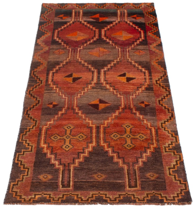 Vintage 3'10" x 8'8" Traditional Hand Knotted Vegetable Dye Wool Area Rug gallery