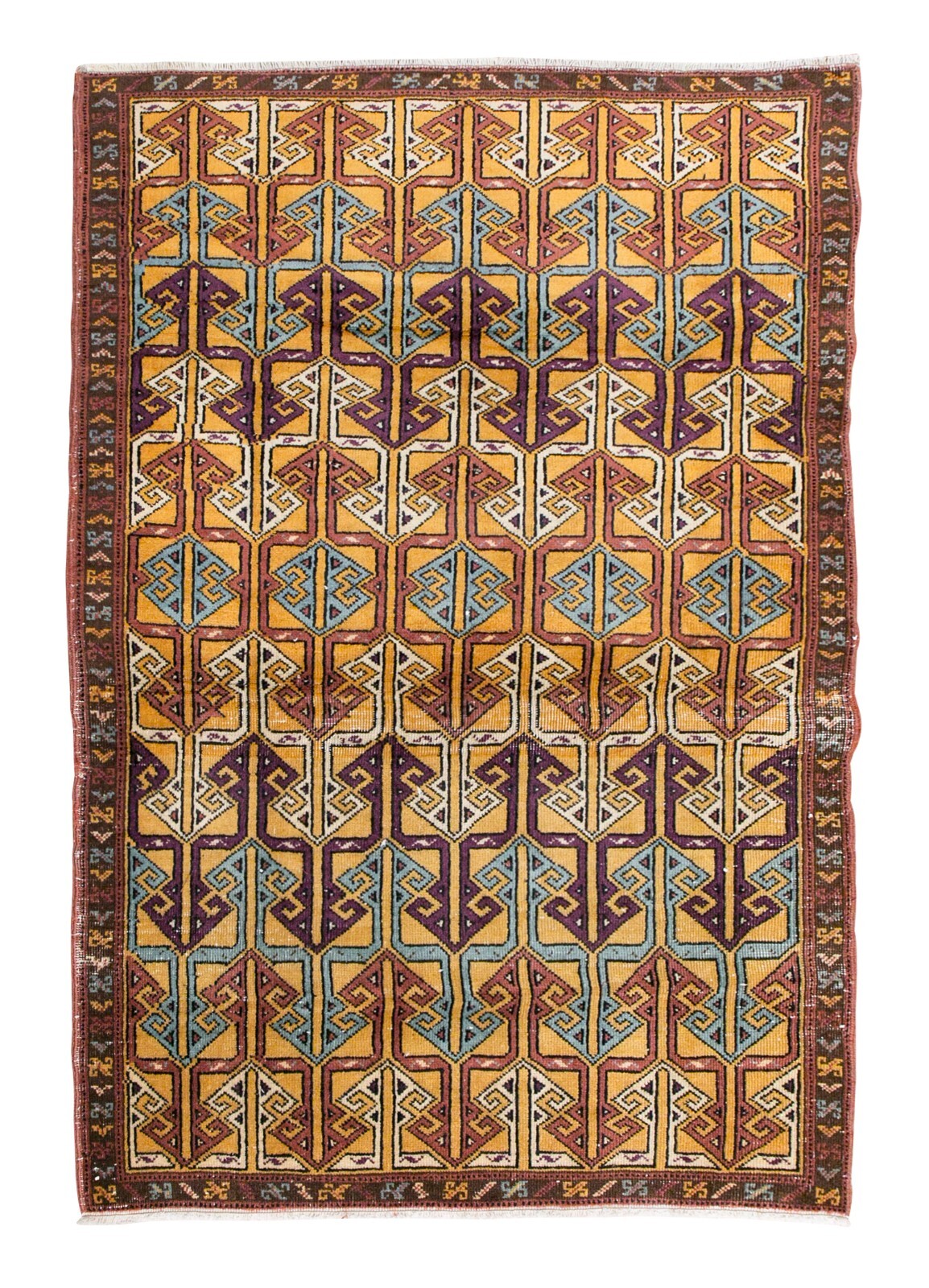 Turkish Rug, Vintage Rug, 3'6 x 5'4 feet, Oushak Rug, Antique Rug, Oriental Rug gallery