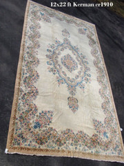 ANTIQUE HERIZ KAZAK SAROUK RUG 12X22FT ca1910