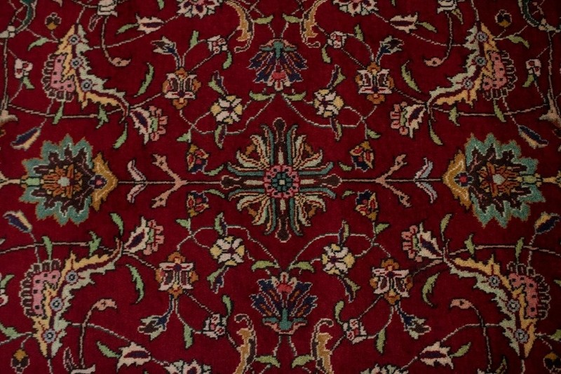 Vintage Handmade Wool Oriental Rug Classic Floral Design Home Decor 10x13 ft gallery