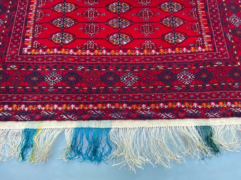 Afghan Rug 4'4 x 7'2 ft Wool & Silk Hand Knotted Tribal Persian Style Carpet gallery