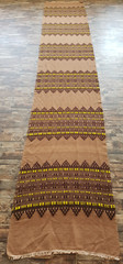 Vintage Handmade Traditional Mexican Kilim Floor Rug Carpet 380×68 cm