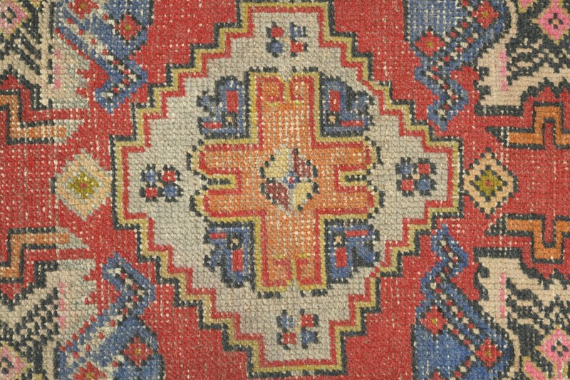 Turkish Door Mat Small Rug 2x3 Hand-Knotted Vintage Oushak Mini Rug Carpet,896 gallery
