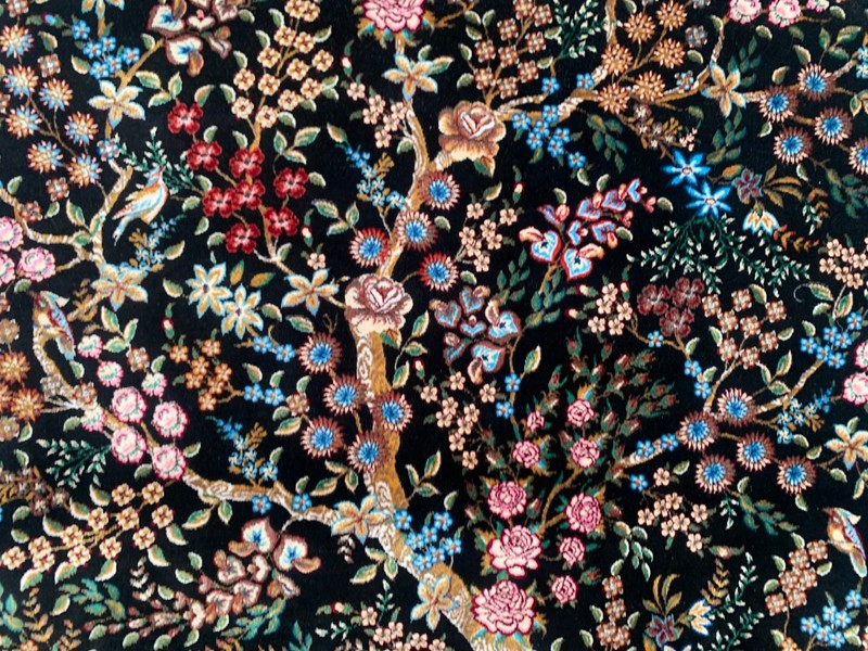 New Pictorial Rug Hi Qaulity Power Loomed Tree of Life Silk Carpet 3x4 ft gallery