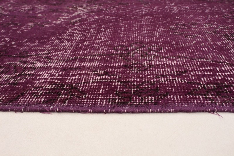 Vintage Purple Traditional 3'9" x 7'7" Hand-Knotted Oriental Wool Area Rug gallery
