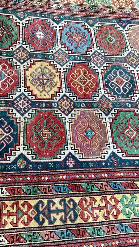 7x9 ft S-Antique Caucasian Moghan Rug gallery