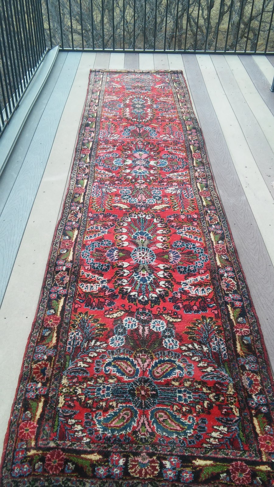 1930'S 100% ALL ORIGINAL FULL PILE PERSSIANE SAROUK LILIHAN ORIENTAL RUNNER RUG gallery
