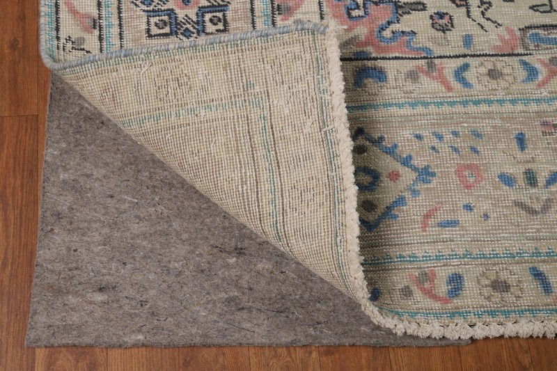 Traditional Handmade Wool Tebriz Area Rug 8x11 Floral Living Room Vintage Carpet gallery