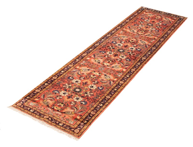 Vintage Hand-knotted Runner Rug 2'7" x 9'4" Traditional Oriental Wool Carpet gallery