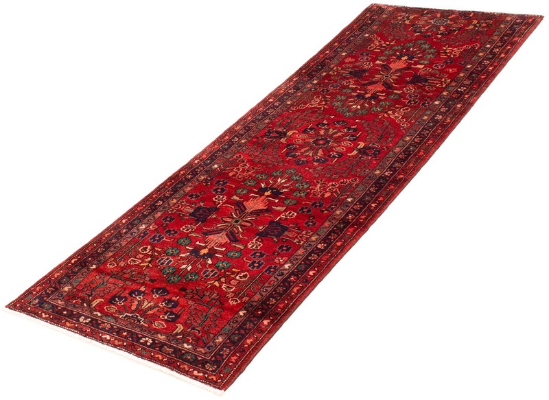 3'3" x 9'10" Vintage Hand-knotted Runner Rug Traditional Oriental Wool Carpet gallery