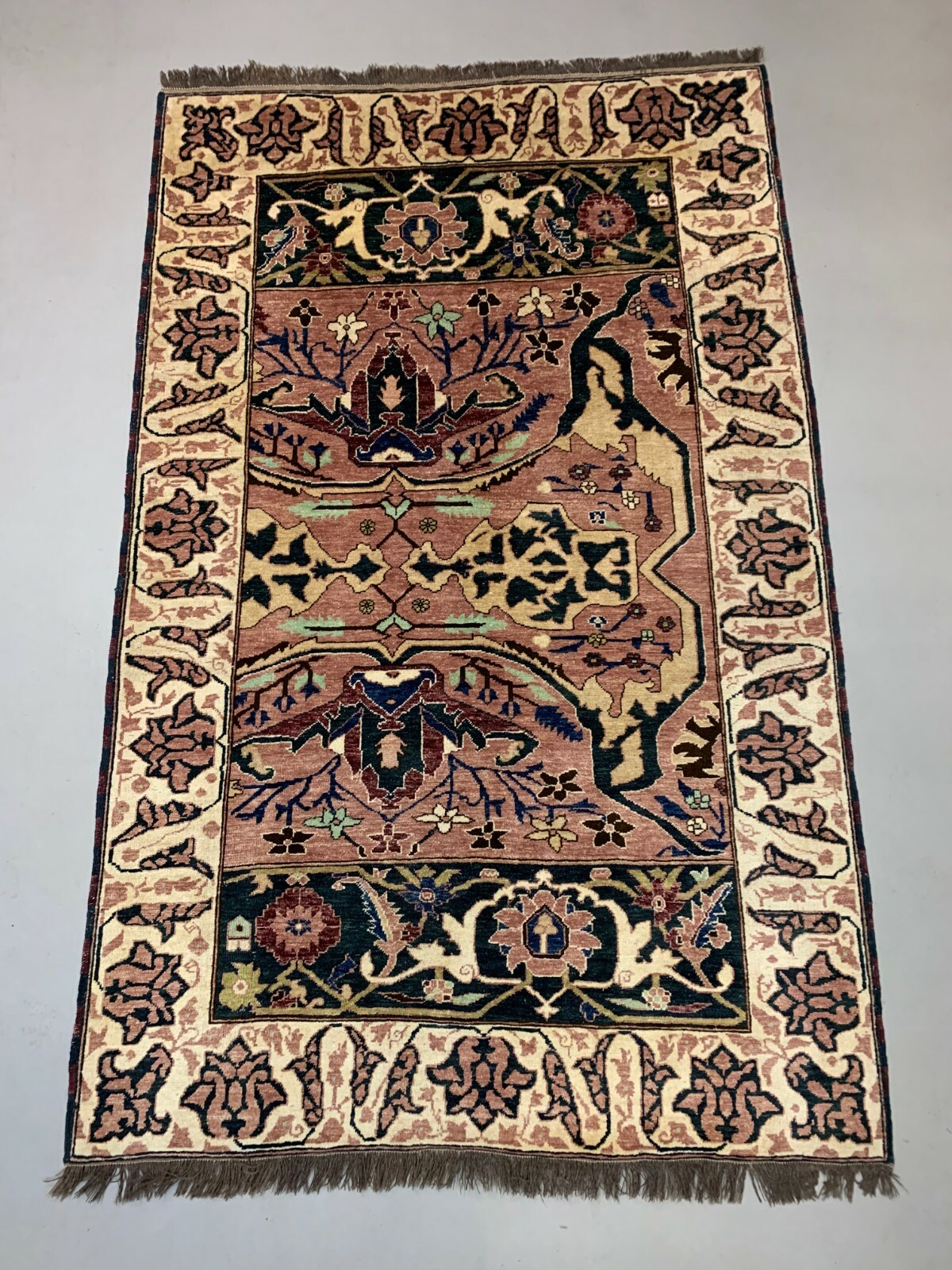 Unusual Afghan Wool Ziegler Rug 250x156 cm Handmade Chobi Rug, Purple Beige Blue gallery