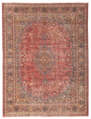 Traditional Vintage Hand-Knotted Area Rug 9’5″ x 12’1″ Oriental Wool Carpet