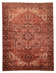 Vintage 9’6″ x 12’7″ Traditional Hand Knotted Vegetable Dye Wool Area Rug