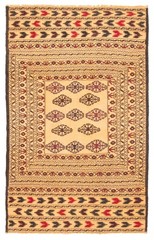 Vintage 4’2″ x 6’8″ Traditional Wool Hand Woven Oriental Area Rug