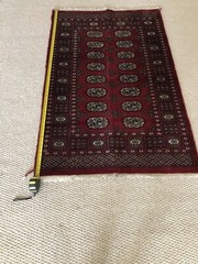 Pakistan Boukhara Rug, Nice Condition, 6 x 3 Ft.