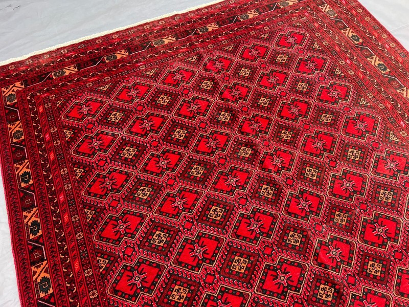 6x9 Ersari Rug – 1970s Afghan Sulaimani Wool Tribal Bedroom Carpet, Turkmen Rug gallery