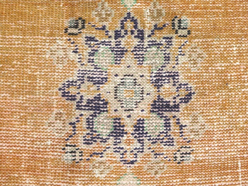 Turkish Wool Carpet, Home Decor Rugs, Handmade Teppich Boho Bedroom Rug 25"x46" gallery