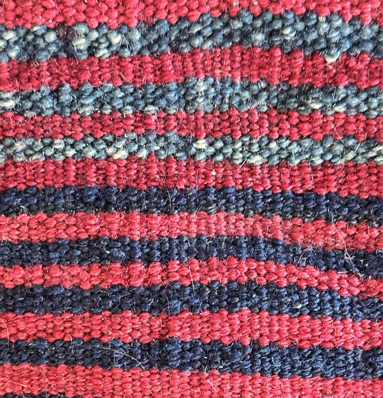 Tribal Saddle Bag red and blue geometric circa 1920 1930s gallery