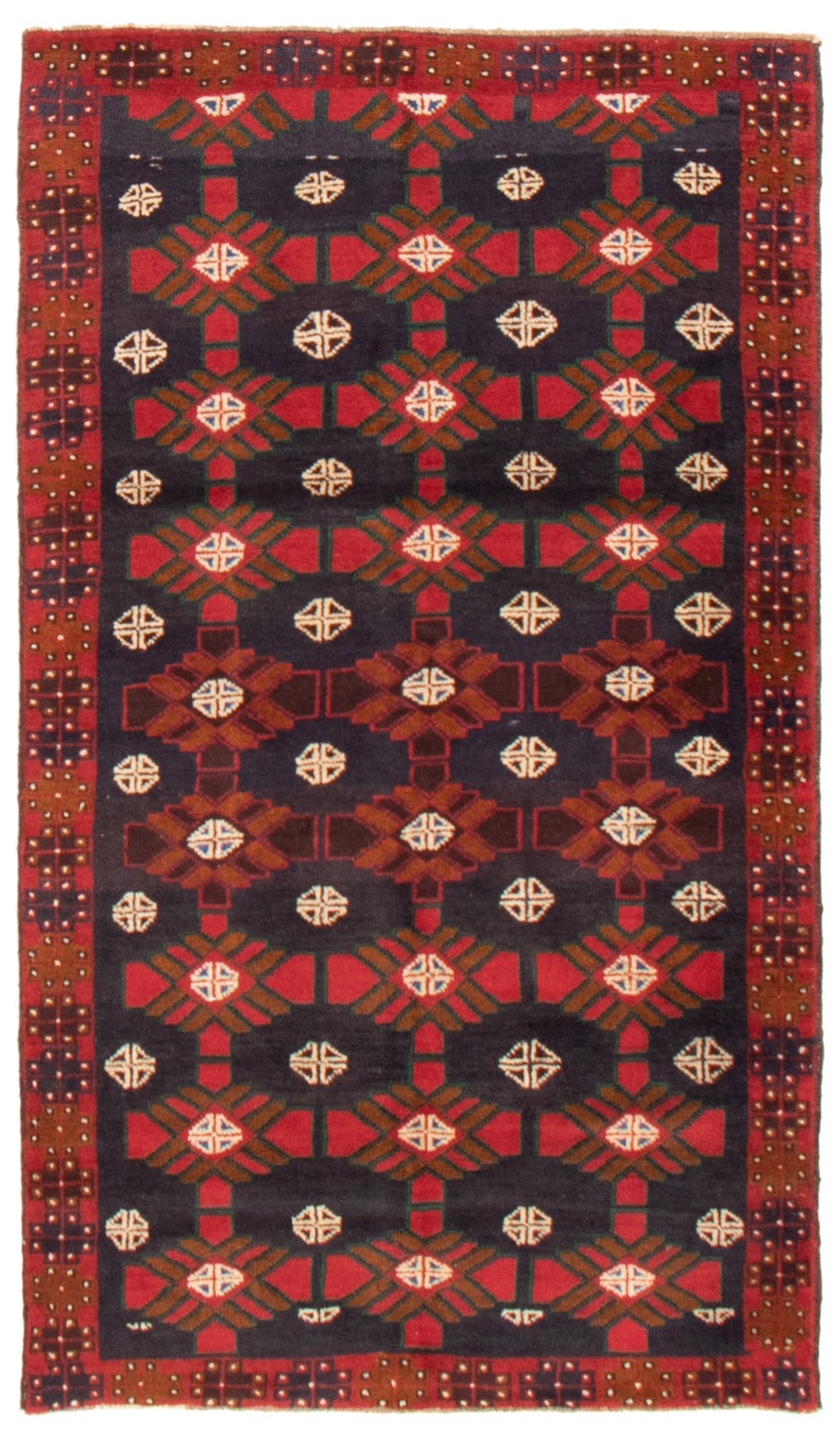 Vintage 3'7" x 6'0" Traditional Hand Knotted Vegetable Dye Wool Area Rug gallery