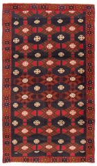 Vintage 3’7″ x 6’0″ Traditional Hand Knotted Vegetable Dye Wool Area Rug