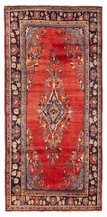 Vintage Hand-Knotted Area Rug 4’2″ x 8’11” Traditional Oriental Wool Carpet
