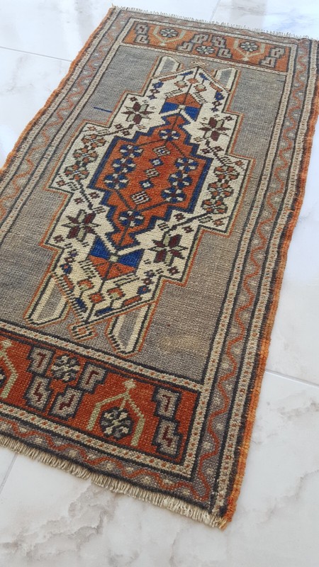 Antique Dowry Village Carpet, Medium Multicolor Rug, Handmade Decoration Rug A b gallery
