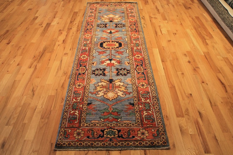 Hand-knotted Rug (Carpet) 2'4X9', Choeb Rang mint condition gallery