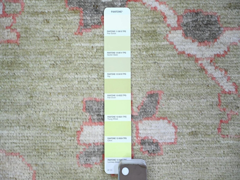 13'10"x19'8" Gin Green, Oushak Natural Dyes, Extra Soft Wool Hand Knotted Rug gallery