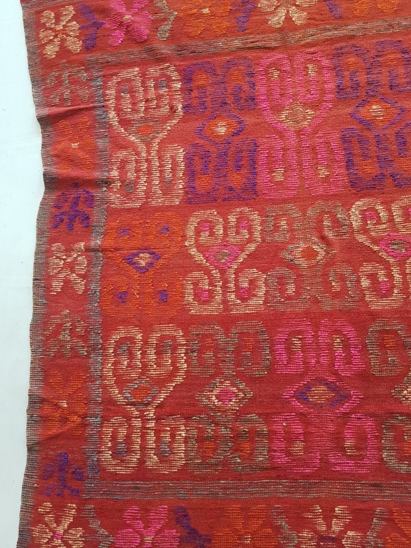 Vintage Handmade Traditional Beautiful Turkish Kilim Floor Rug Carpet 177x145 cm gallery