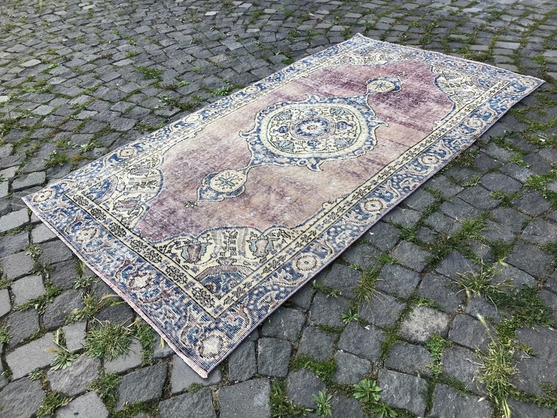 Handmade Rug Turkish Area Rug Vintage Rug Oushak Rug Antique Rug Bohemian Rug gallery