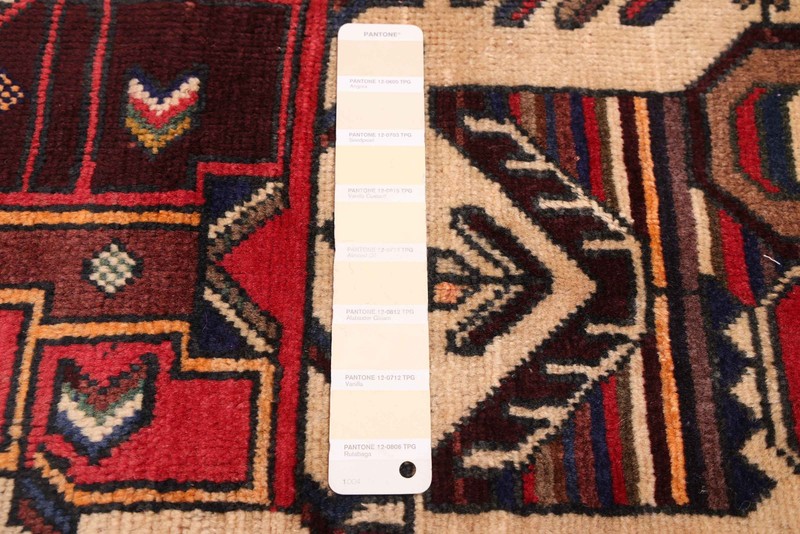 Vintage Cream Traditional 4'8" x 7'1" Hand-Knotted Oriental Wool Area Rug gallery