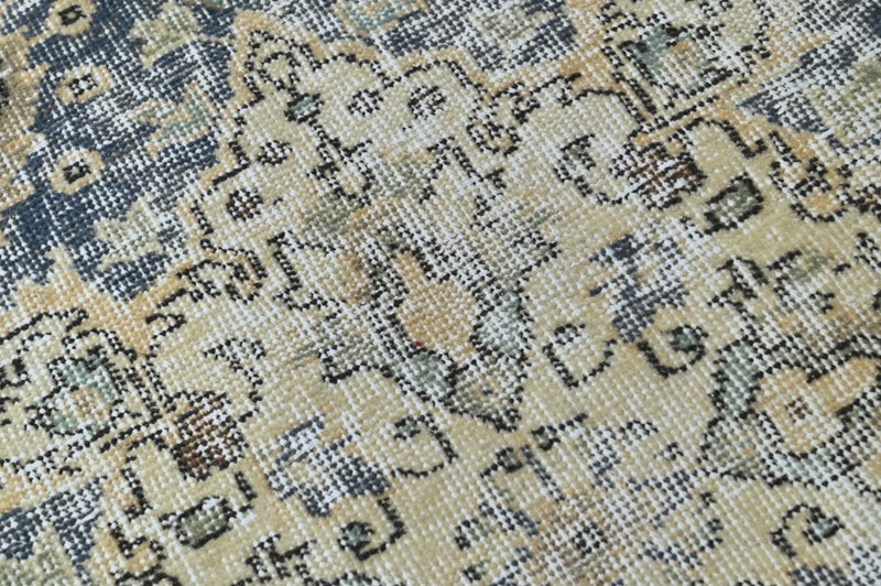 Vintage Turkish Runner Rug 2x8ft Wool Anatolian Handmade Hallway Oushak BEIGE gallery