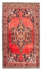 Vintage Hand-Knotted Area Rug 3’7″ x 6’2″ Traditional Oriental Wool Carpet