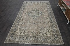 Oushak 5×9,Turkish Rug,vintage,anatolian,PEACH,kilim,Bohemian,handmade,wool