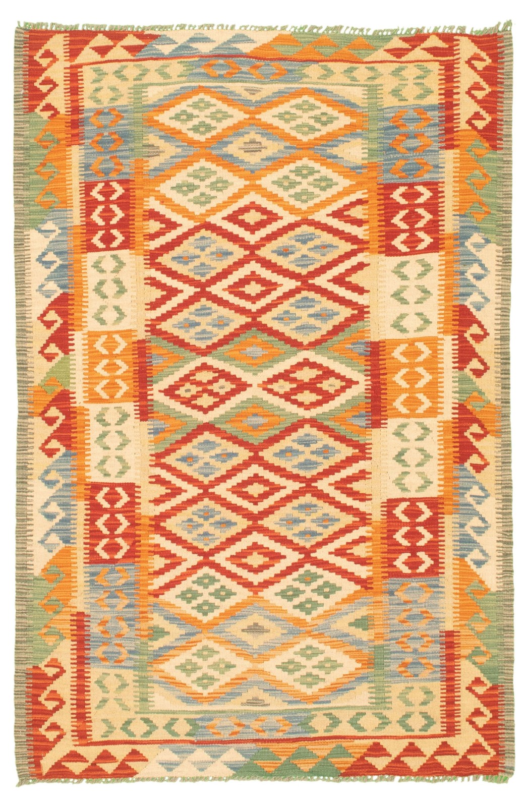 Vintage 4'2" x 6'2" Traditional Wool Hand Woven Oriental Area Rug gallery