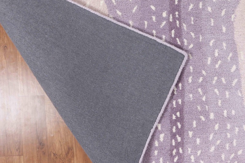 Antelope Chetah Animal purple Contemporary Handmade Tufted 100% Woolen area rug gallery