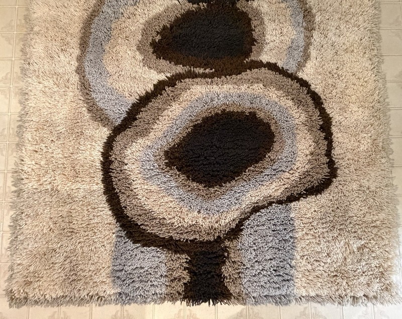 1970s Dania Taepper Era UNUSED Danish Ege Rya Deluxe Rug 4.7 x 6.7 Wool MCM gallery