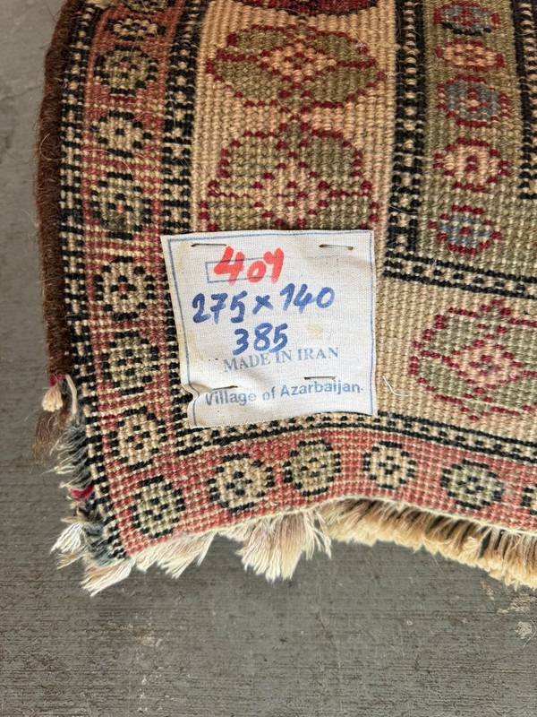 ANTIQUE CAUCASIAN KAZAK TRIBAL WOOL RUG HANDWOVEN RUNNER gallery