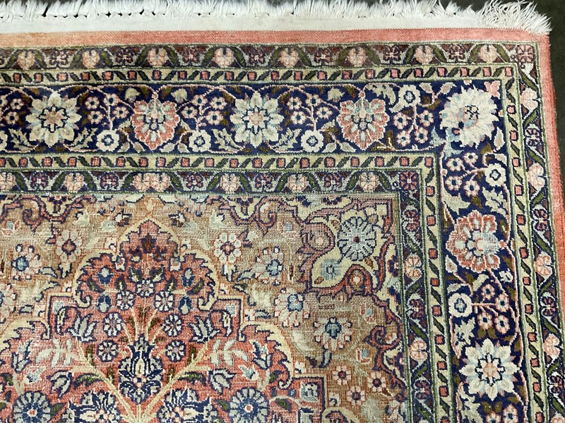 High Quality Silk Rug Wall Hanging Floor Pictorial Birds Silk Rug Carpet 3x5 Ft gallery