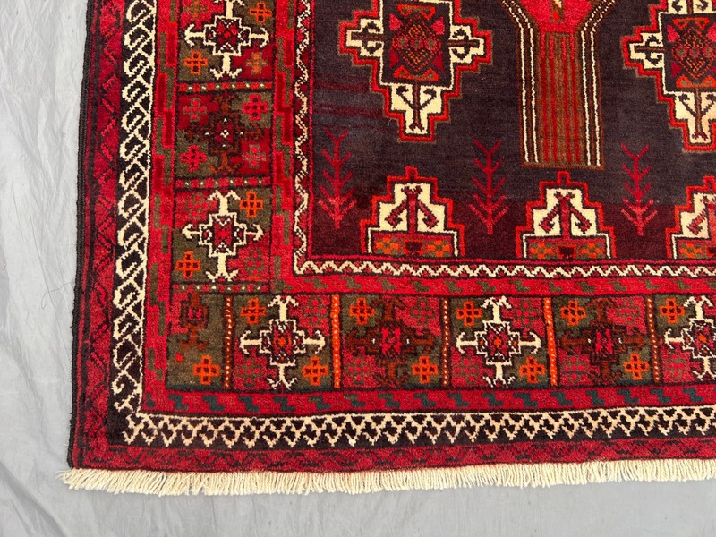 5x9 Vintage Afghan Mowri Turkmen Wide Rug Hand Knotted Wool Oriental Boho Carpet gallery