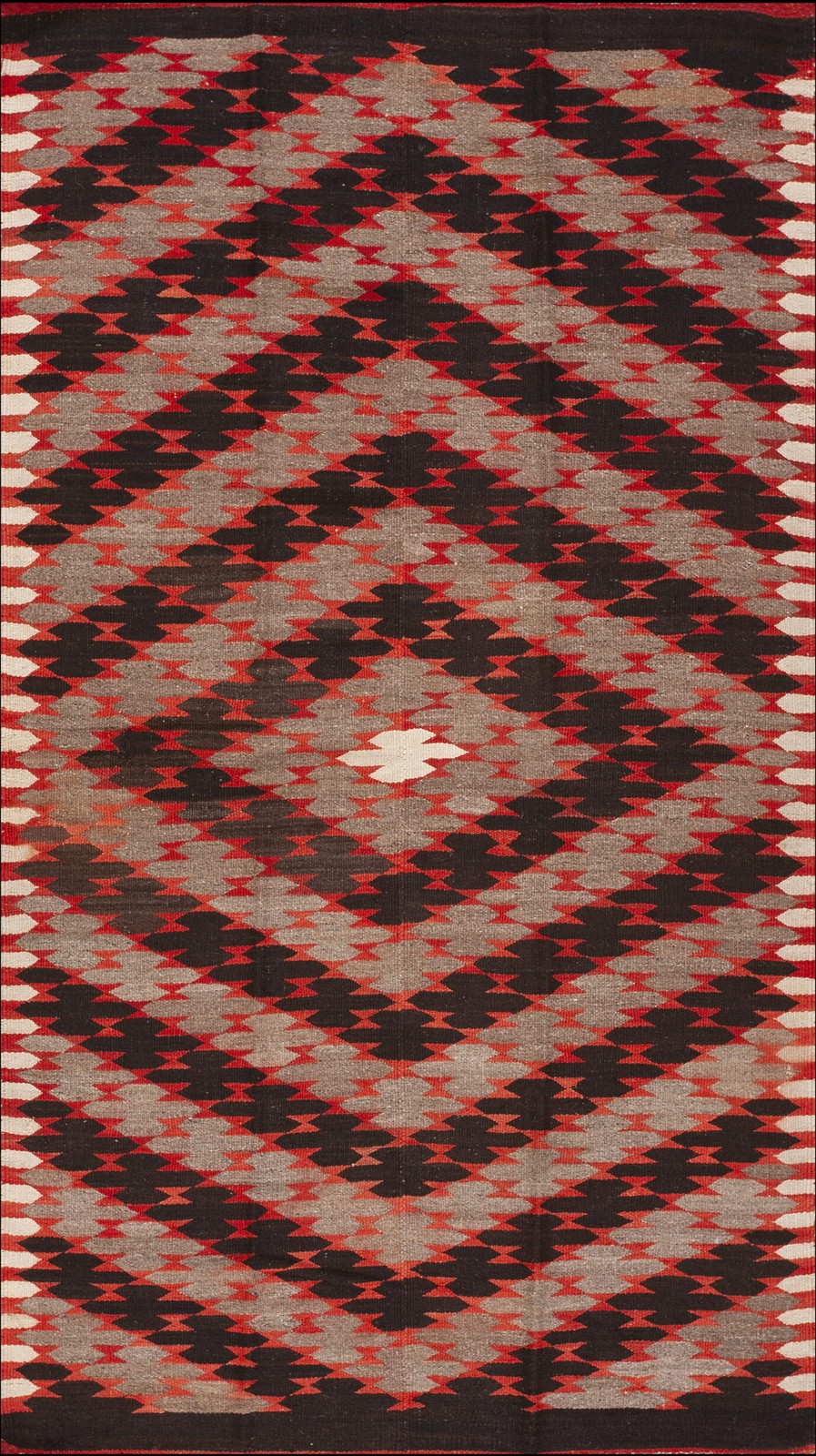4'x7' Exciting Tribal Geometric Antique Native American Flatweave Navajo Rio gallery