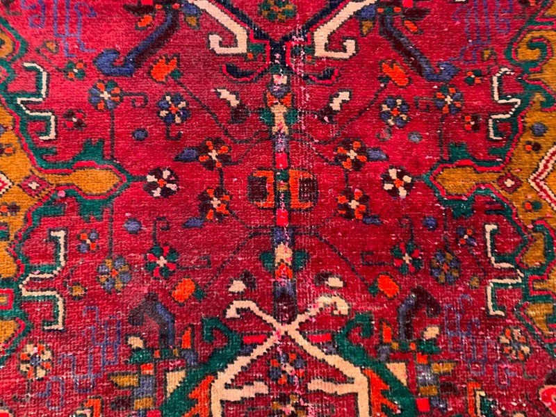 Vintage Anatolian Runner: Hand Knotted Wool Hallway Rug 4x13 ft gallery