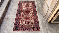 3’4” X 6’7” Vintage Carpet Natural Village Rug Handmade Rug.SKU:P1765