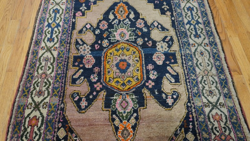 Antique Caucasian Gharah-bagh Runner Hand Knotted Wool Hallway Rug 3'6" x 16' gallery