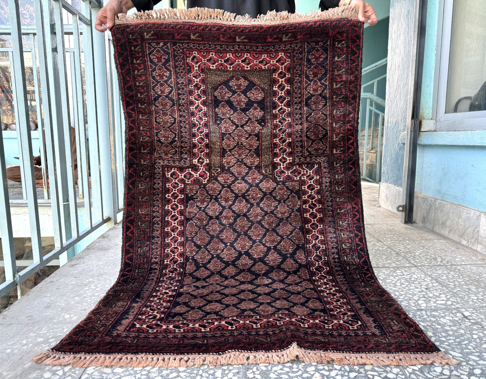 3x4 ft Afghan Traditional Hand Knotted Antique Baluchi Rug Oriental Area Carpet gallery