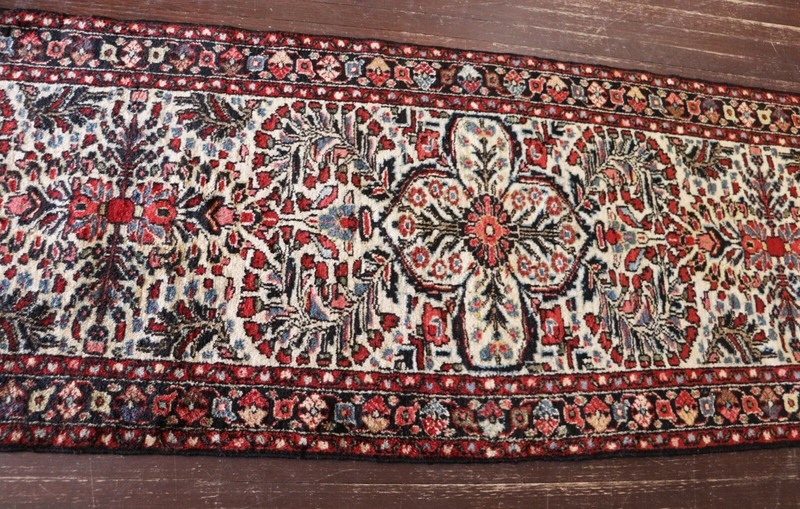Antique Lilihan / Sarouk Runner 2'8" x 98"',c-1940 #17311 gallery
