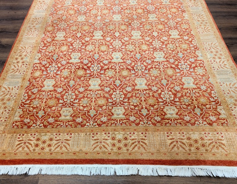 Pak Per'sian Rug 6x9, Red Allover Floral Pattern, Fine 290 KPSI gallery