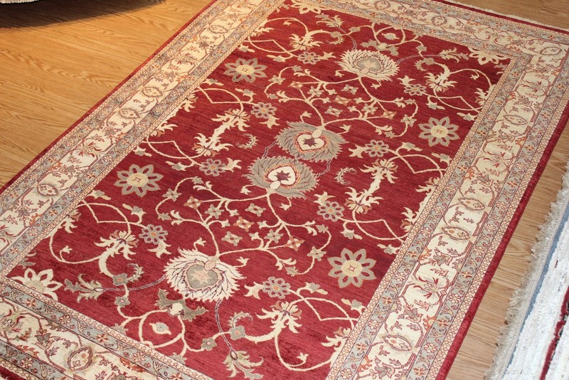 Fine Quality Genuine Handmade Hand Knotted Oriental Rug 6' x 9' Vegetable Dyed gallery