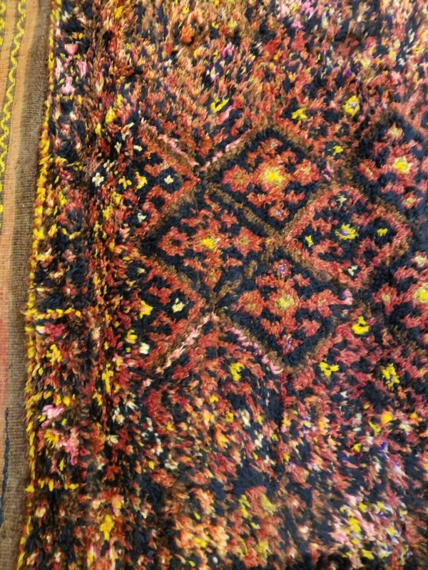Exquisite Primitive Antique Cr1930-1939s Wool Pile Kurdish Runner Rug 3’10”x 11’ gallery