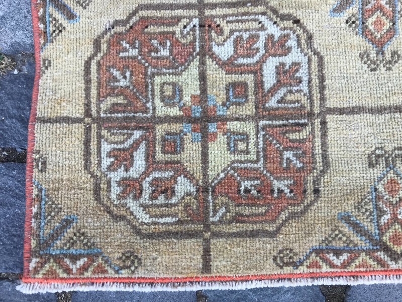 Bohemian Area Rug Handmade Wool Rug Turkish Vintage Traditional Rug Home Decor gallery